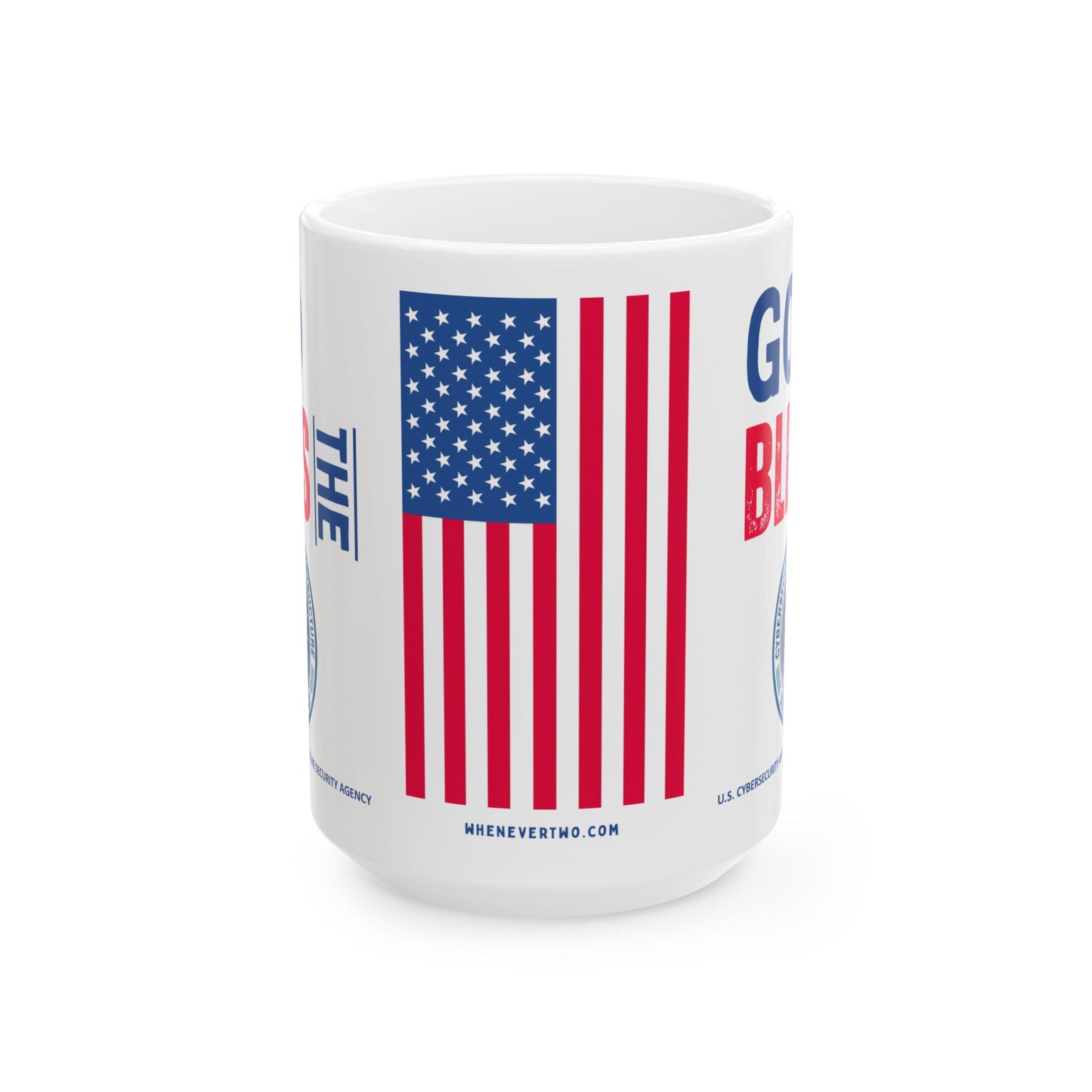 U.S. Cybersecurity and Infrastructure Security Agency - Major Agencies - God Bless - Mug - 15 oz