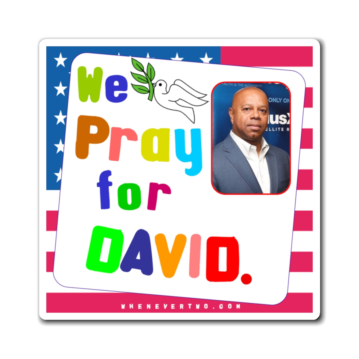 David Webb - We The People - Noah's Rainbow Magnet - 3'' - [25]
