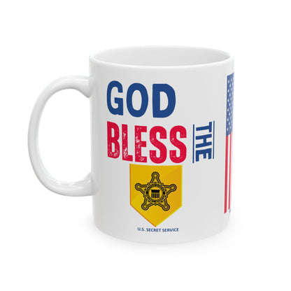 U.S. Secret Service - Major Agencies - God Bless - Mug - 11 oz
