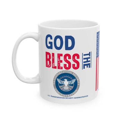 U.S. Transportation Security Administration - Major Agencies - God Bless - Mug - 11 oz