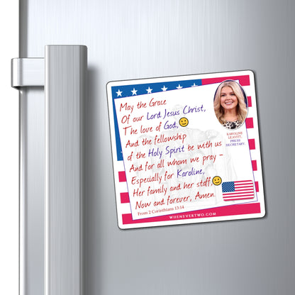 Karoline Leavitt - Executive White House Press Secretary - The Benediction Blessing Magnet - 4'' - [142]