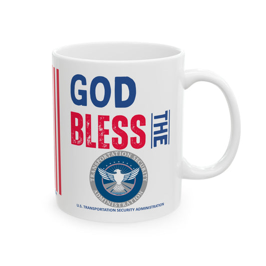 U.S. Transportation Security Administration - Major Agencies - God Bless - Mug - 11 oz