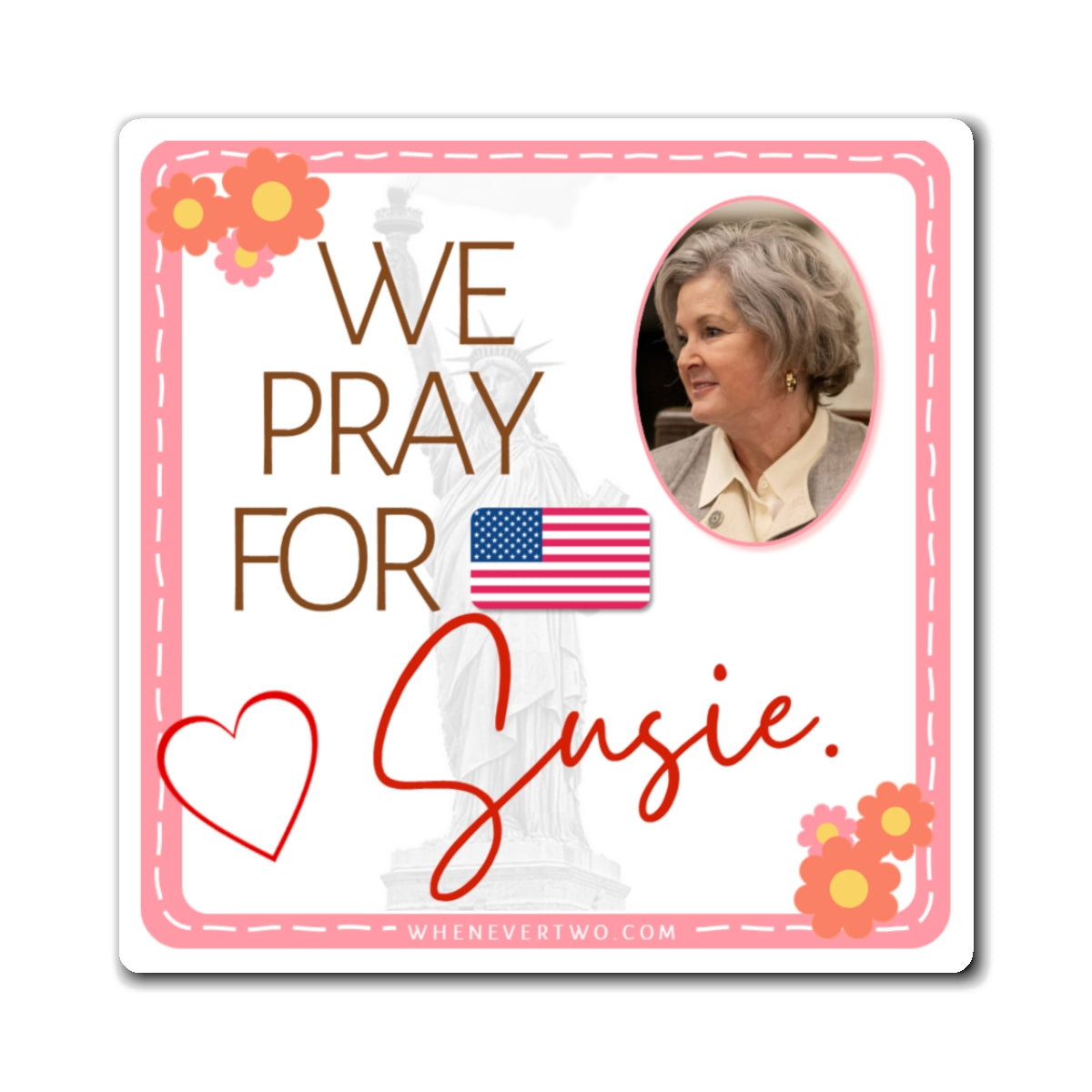 Susie Wiles - Executive Cabinet White House Chief of Staff - The Girl Cave Magnet - 3'' - [135]