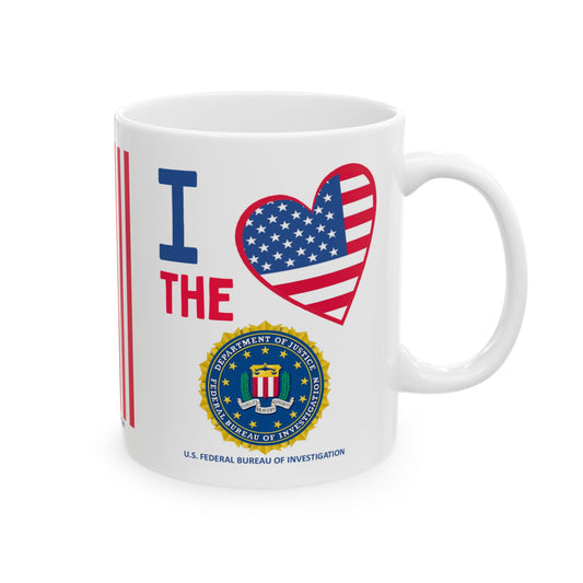 U.S. Federal Bureau of Investigation - Major Agencies - I Love - Mug - 11 oz
