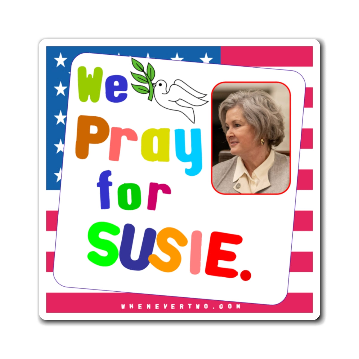 Susie Wiles - Executive Cabinet White House Chief of Staff - Noah's Rainbow Magnet - 3'' - [135]