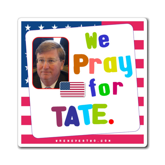 Tate Reeves - State Executive Governor Mississippi - Noah's Rainbow Magnet - 3'' - [283]