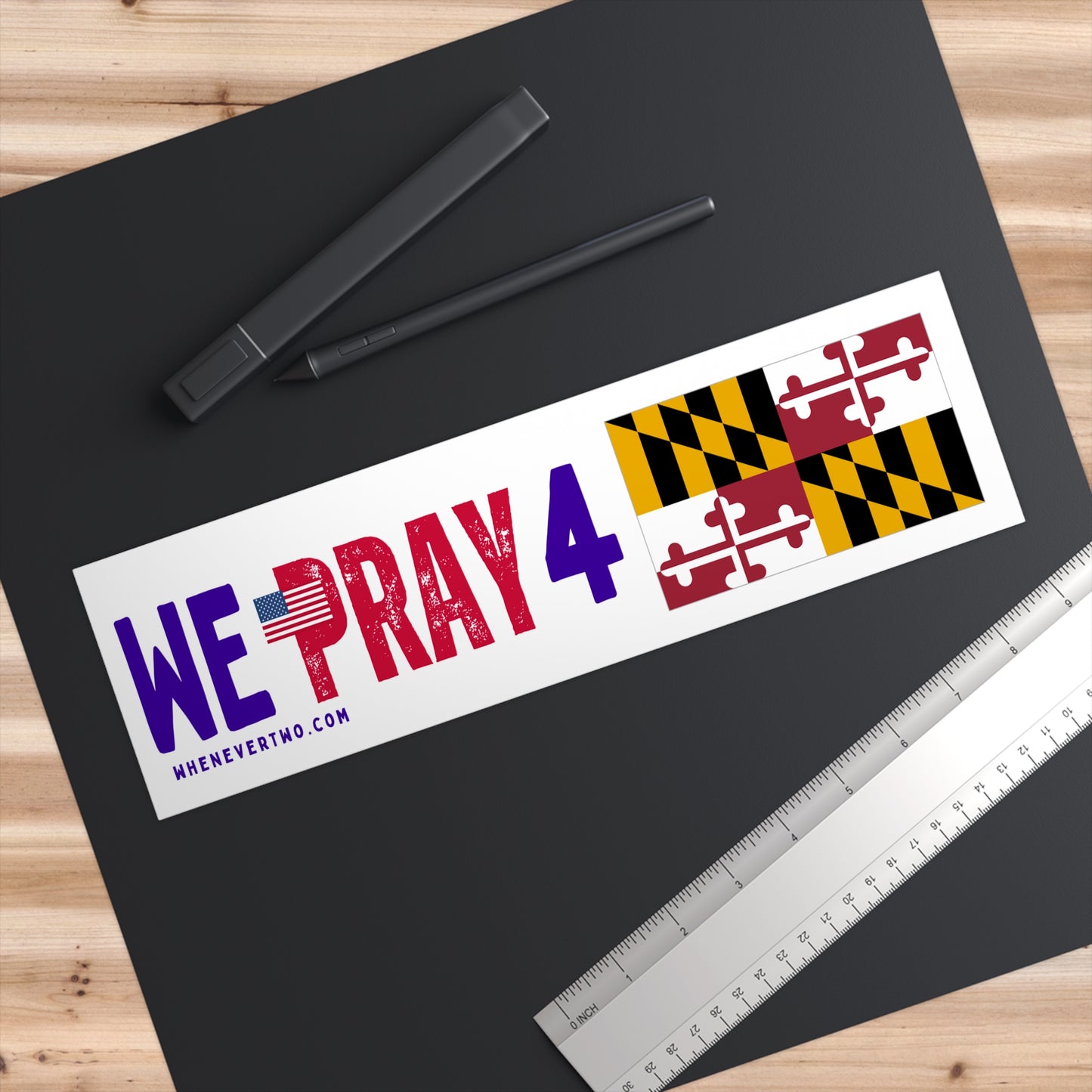 Maryland - We Pray - Bumper Sticker - Regular