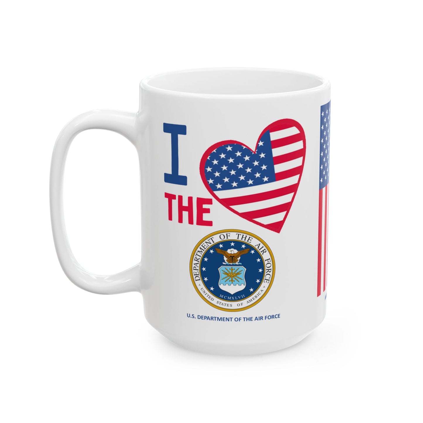 U.S. Department of the Air Force - Major Agencies - I Love - Mug - 15 oz