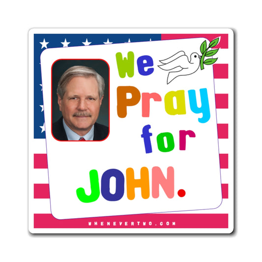 John Hoeven - Legislative Senator North Dakota - Noah's Rainbow Magnet - 3'' - [234]