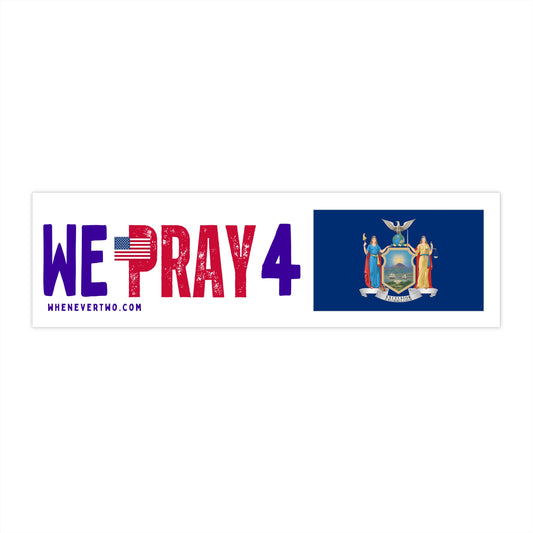 New York - We Pray - Bumper Sticker - Regular