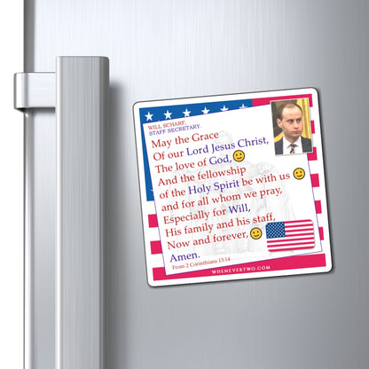 Will Scharf - Executive White House Staff Secretary - The Benediction Blessing Magnet - 4'' - [271]