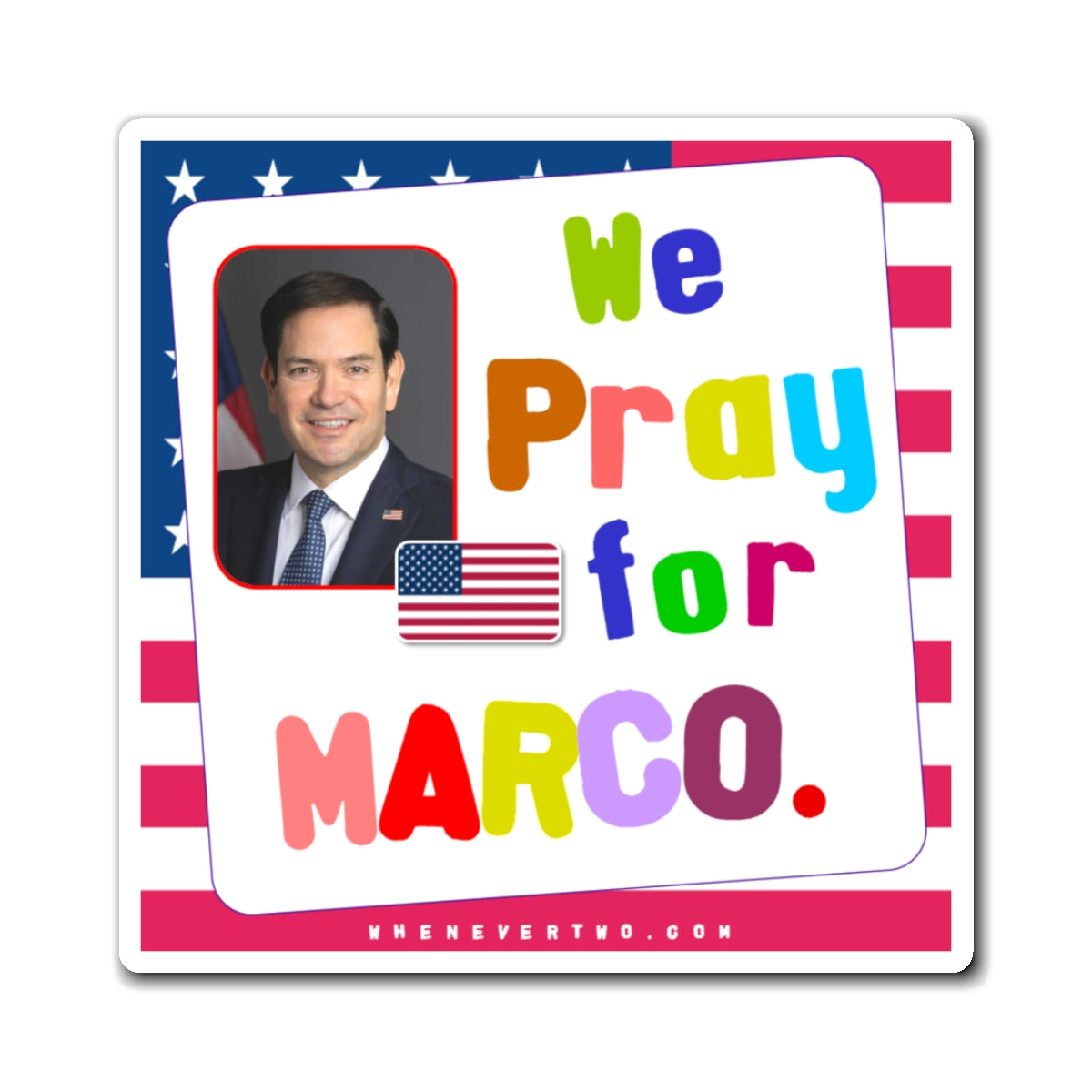 Marco Rubio - Executive Cabinet Secretary of State - Noah's Rainbow Magnet - 3'' - [116]