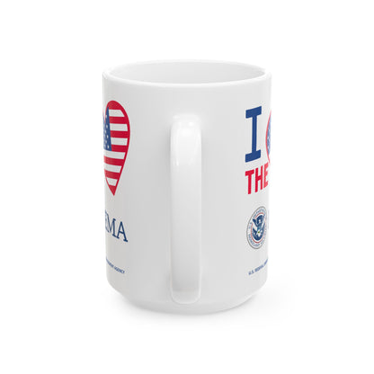 U.S. Federal Emergency Management Agency - Major Agencies - I Love - Mug - 15 oz