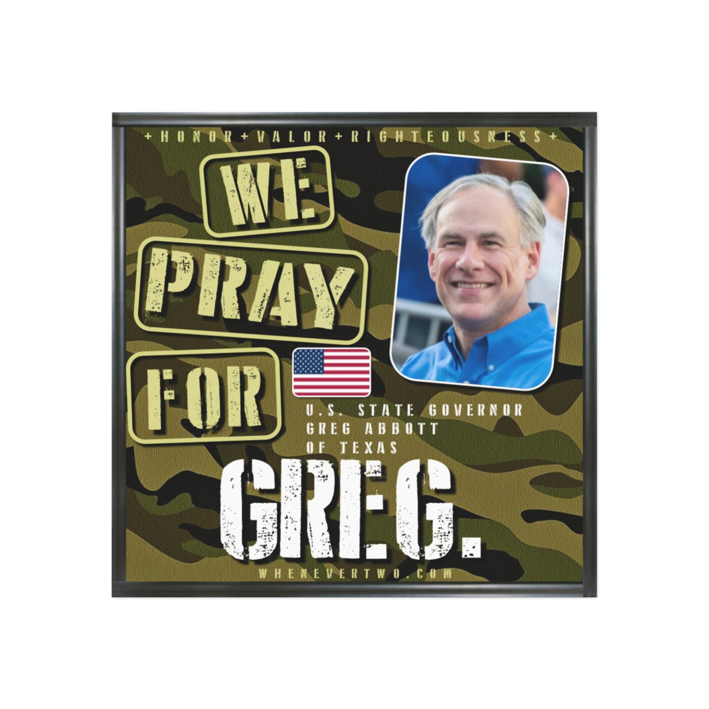 Greg Abbott - State Executive Governor Texas - The Man Cave Magnet - 3'' - [295]
