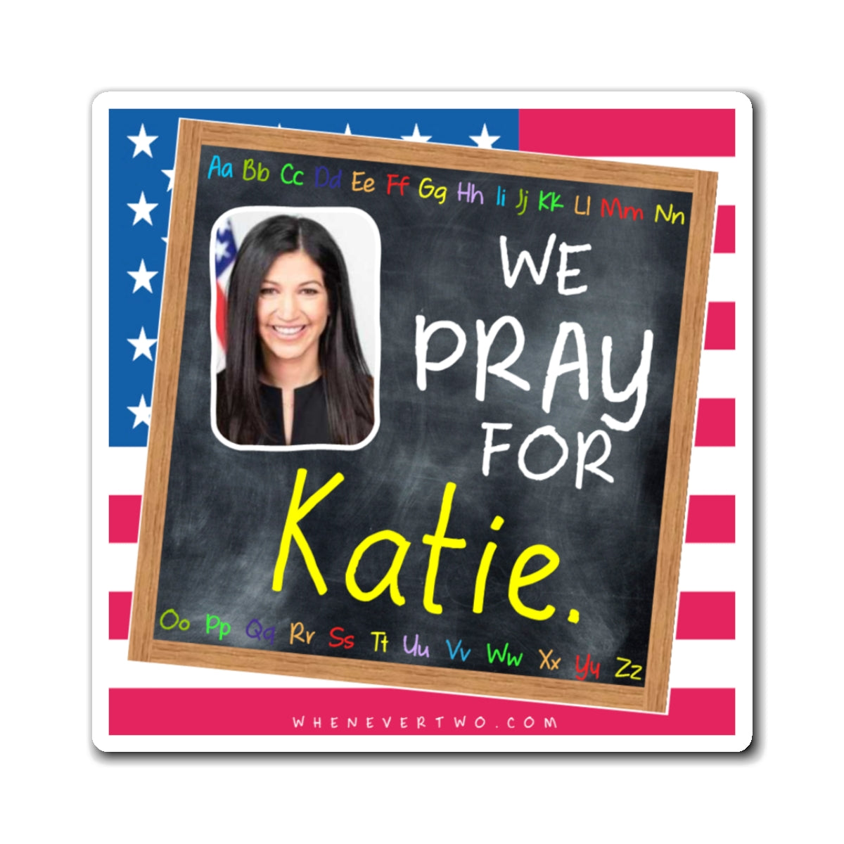 Katie Miller - Executive White House Doge Spokeswoman - The Blackboard Magnet - 3'' - [270]