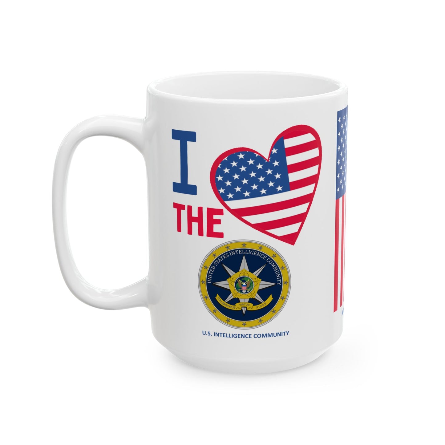 U.S. Intelligence Community - Major Agencies - I Love - Mug - 15 oz
