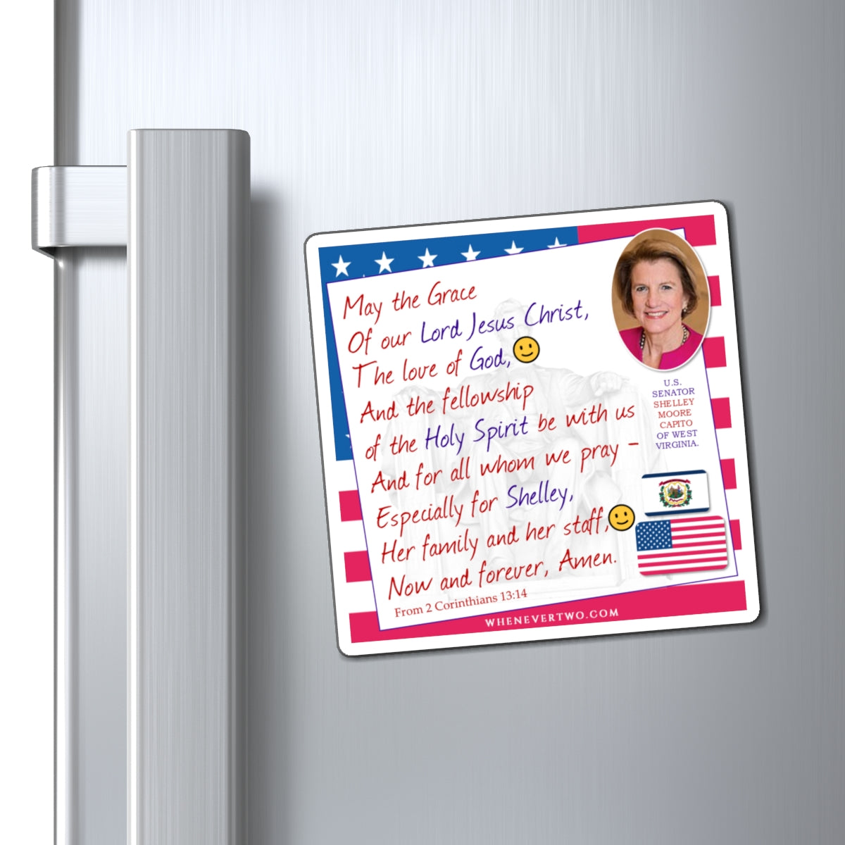 Shelley Moore Capito - Legislative Senator West Virginia - The Benediction Blessing Magnet - 4'' - [218]