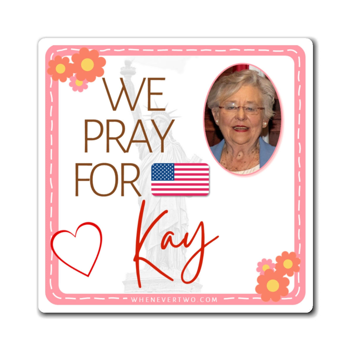 Kay Ivey - State Executive Governor Alabama - The Girl Cave Magnet - 3'' - [274]