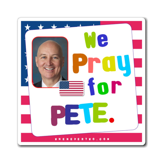Pete Ricketts - Legislative Senator Nebraska - Noah's Rainbow Magnet - 3'' - [252]