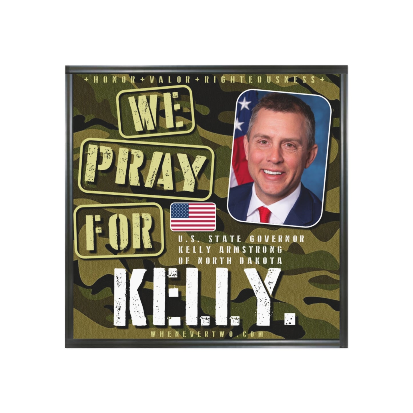 Kelly Armstrong - State Executive Governor North Dakota - The Man Cave Magnet - 3'' - [289]