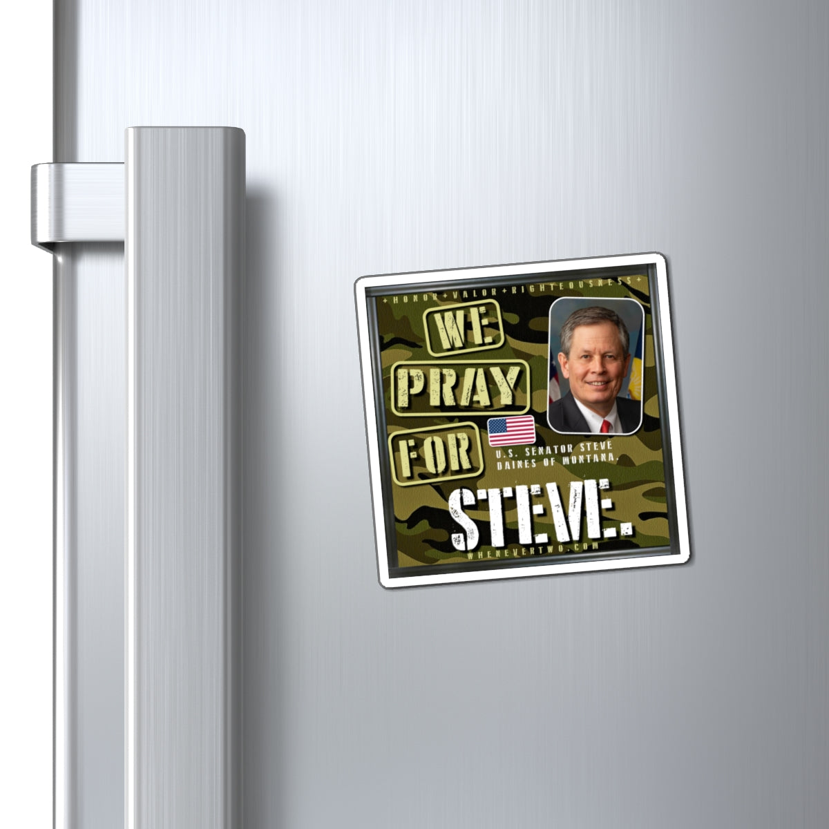 Steve Daines - Legislative Senator Montana - The Man Cave Magnet - 3'' - [227]