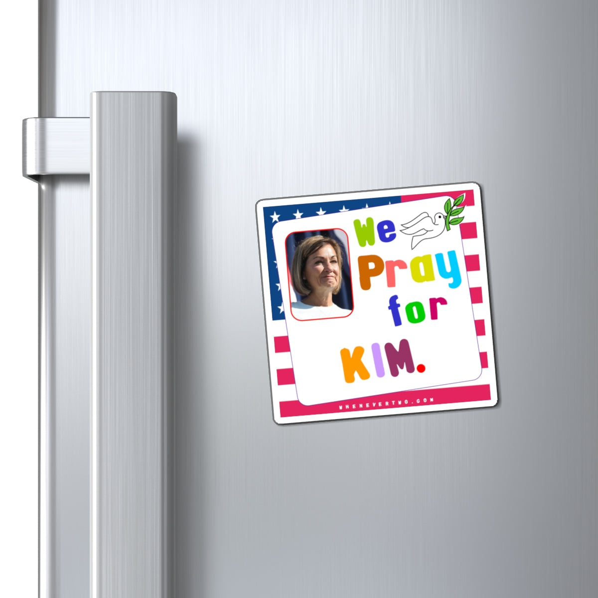 Kim Reynolds - State Executive Governor Iowa - Noah's Rainbow Magnet - 3'' - [281]
