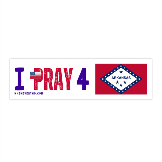Arkansas - I Pray - Bumper Sticker - Regular