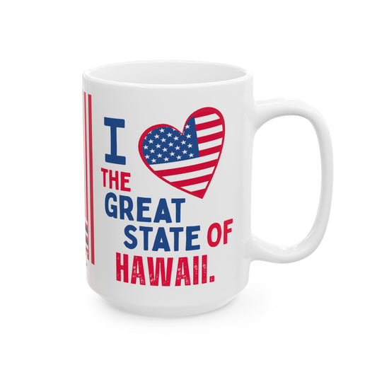 Hawaii - I Love -  Mug - 15 oz