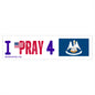 Louisiana - I Pray - Bumper Sticker - Large