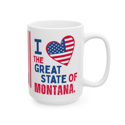 Montana - I Love -  Mug - 15 oz