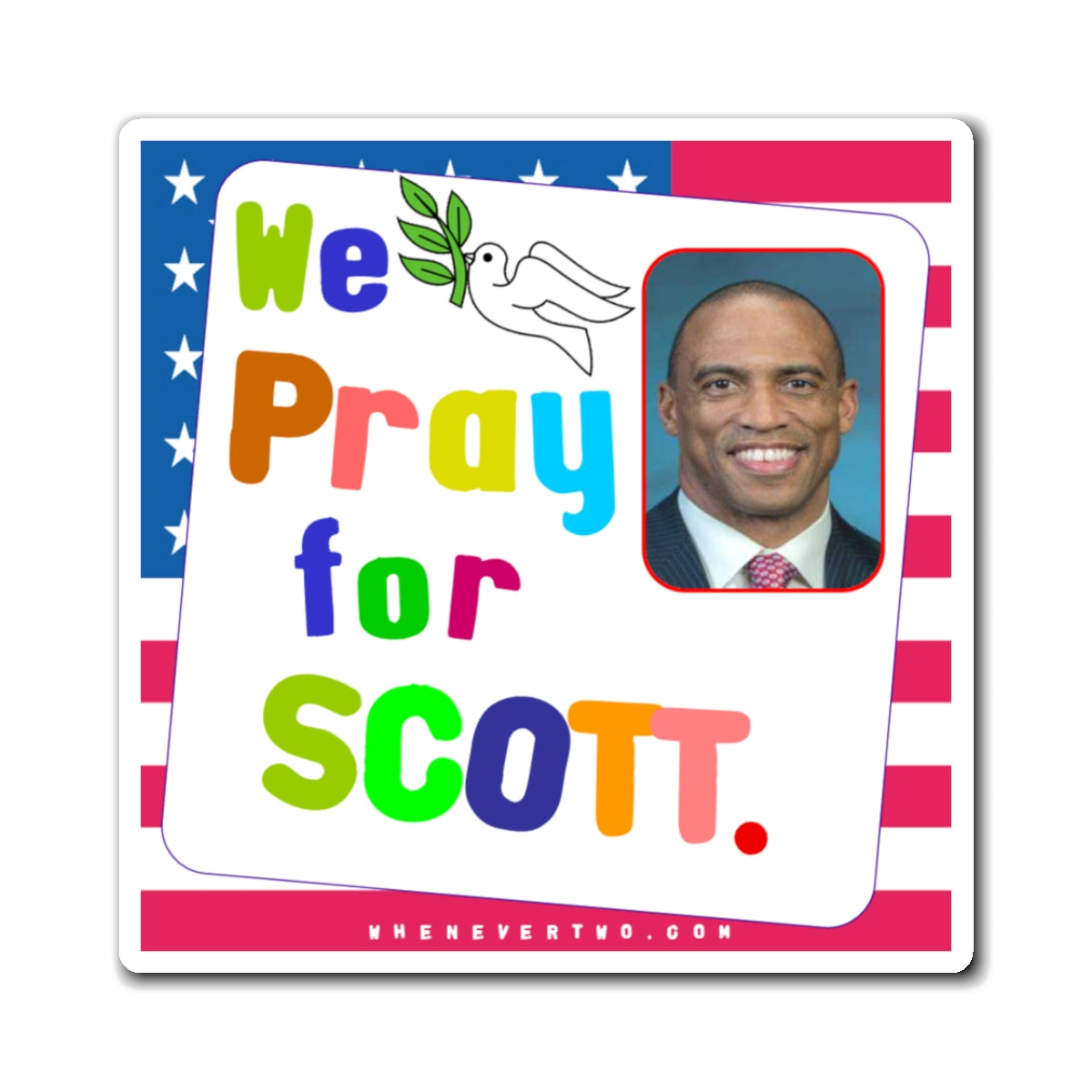 Scott Turner - Executive Cabinet Secretary of Housing and Urban Development - Noah's Rainbow Magnet - 3'' -