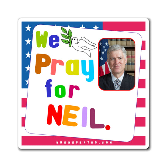 Neil M. Gorsuch - Judiciary Supreme Court Associate Justice - Noah's Rainbow Magnet - 3'' - [139]