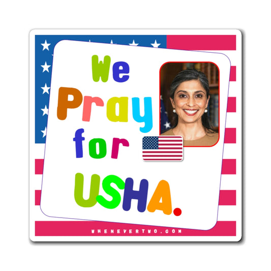 Usha Vance - Executive White House Second Lady - Noah's Rainbow Magnet - 3'' - [211]