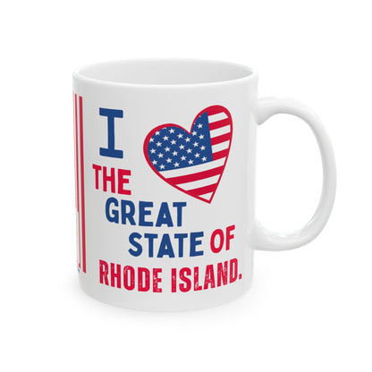 Rhode Island - I Love -  Mug - 11 oz