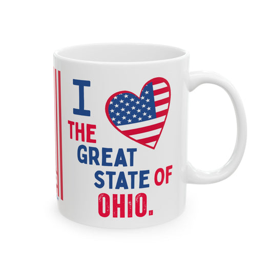 Ohio - I Love -  Mug - 11 oz
