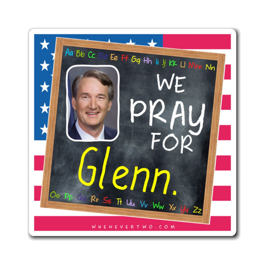Glenn Youngkin - State Executive Governor Virginia - The Blackboard Magnet - 3'' - [298]