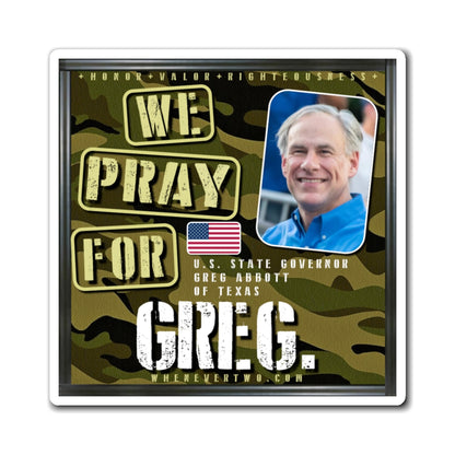 Greg Abbott - State Executive Governor Texas - The Man Cave Magnet - 3'' - [295]