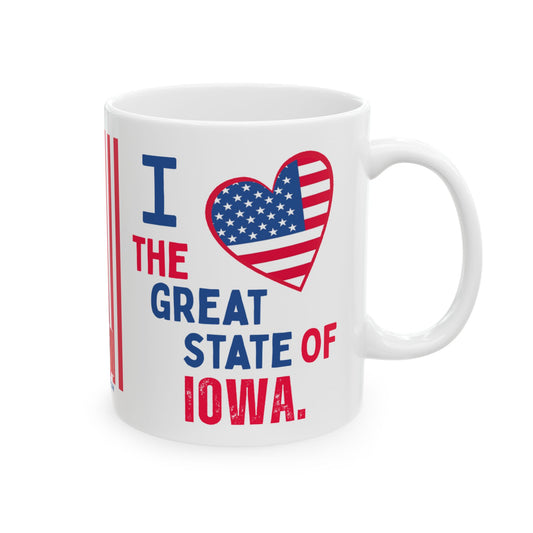 Iowa - I Love -  Mug - 11 oz