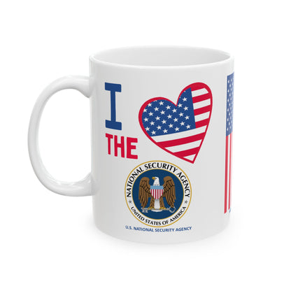 U.S. National Security Agency - Major Agencies - I Love - Mug - 11 oz