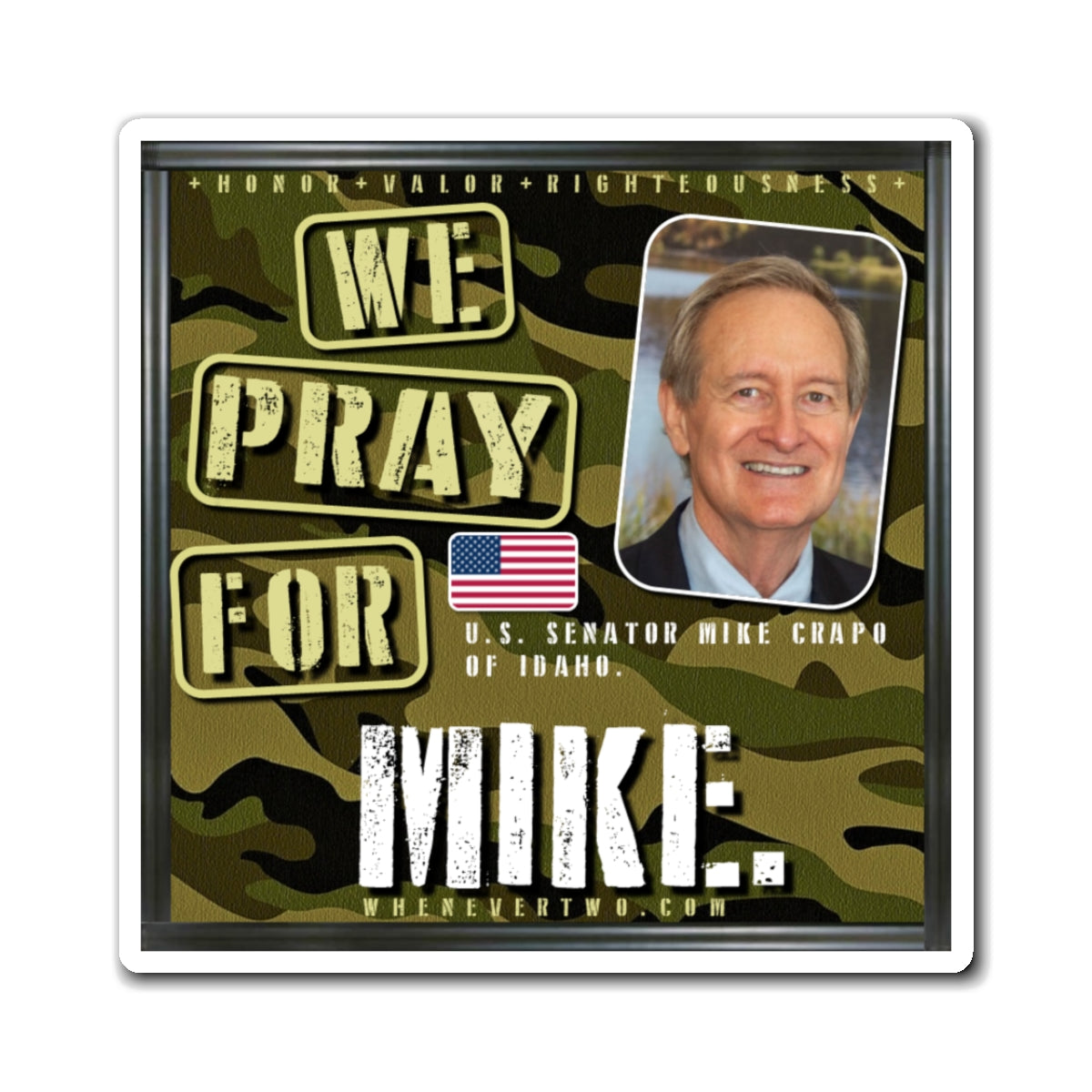 Mike Crapo - Legislative Senator Idaho - The Man Cave Magnet - 3'' - [224]