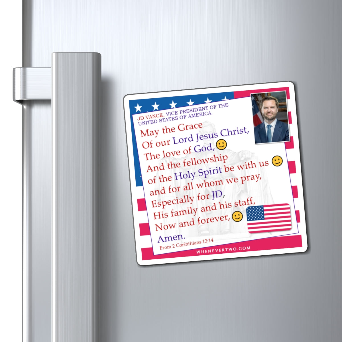 JD Vance - Executive Cabinet Vice President - The Benediction Blessing Magnet - 4'' - [115]