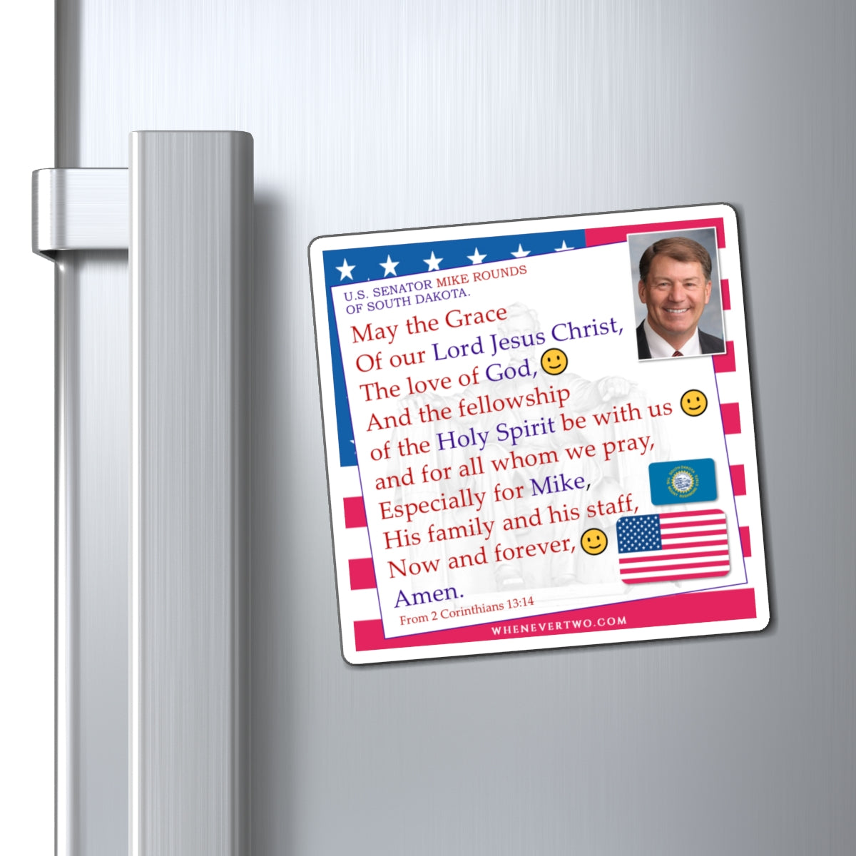 Mike Rounds - Legislative Senator South Dakota - The Benediction Blessing Magnet - 4'' - [254]