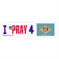 Delaware - I Pray - Bumper Sticker - Large