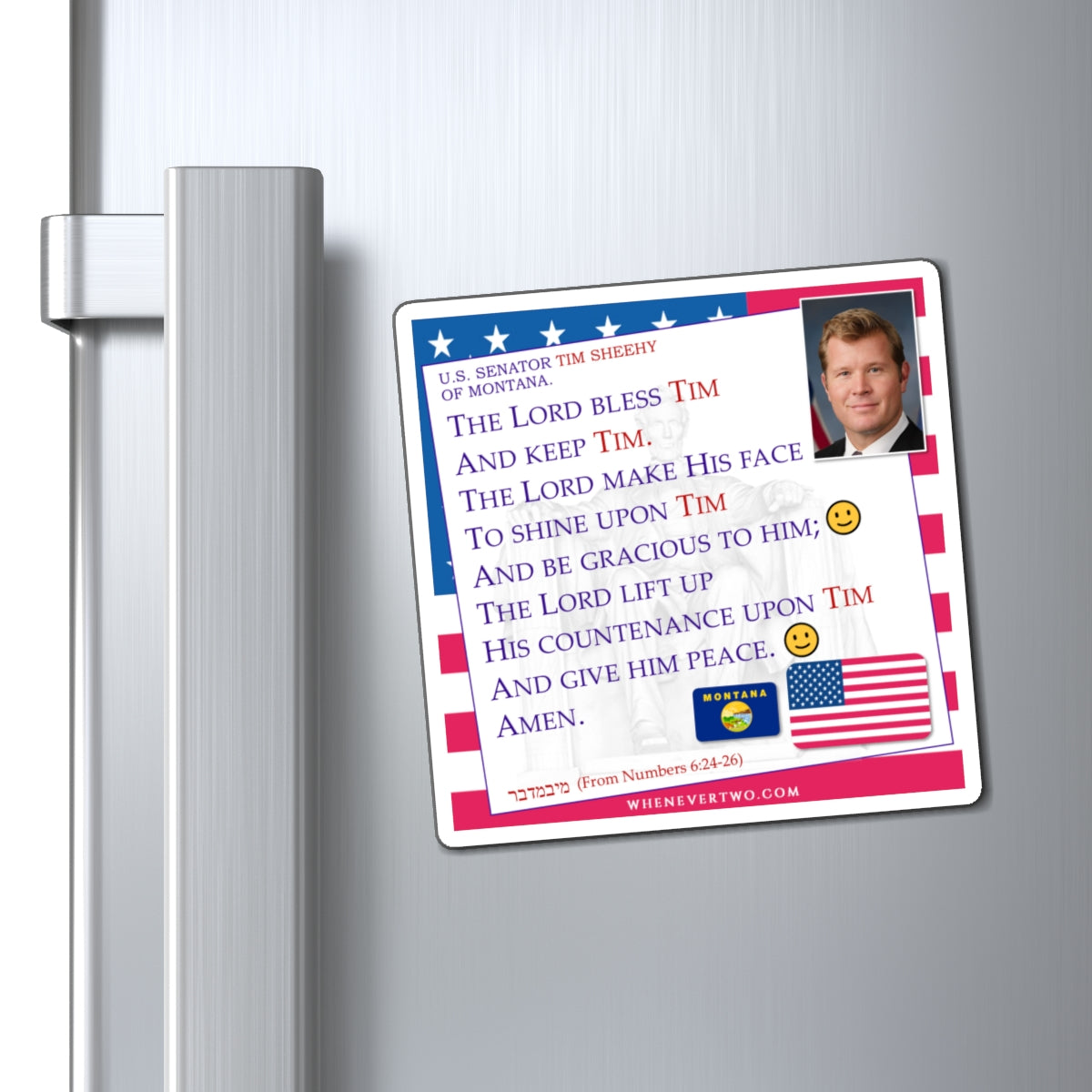 Tim Sheehy - Legislative Senator Montana - The Aaronic Blessing Magnet - 4'' - [258]