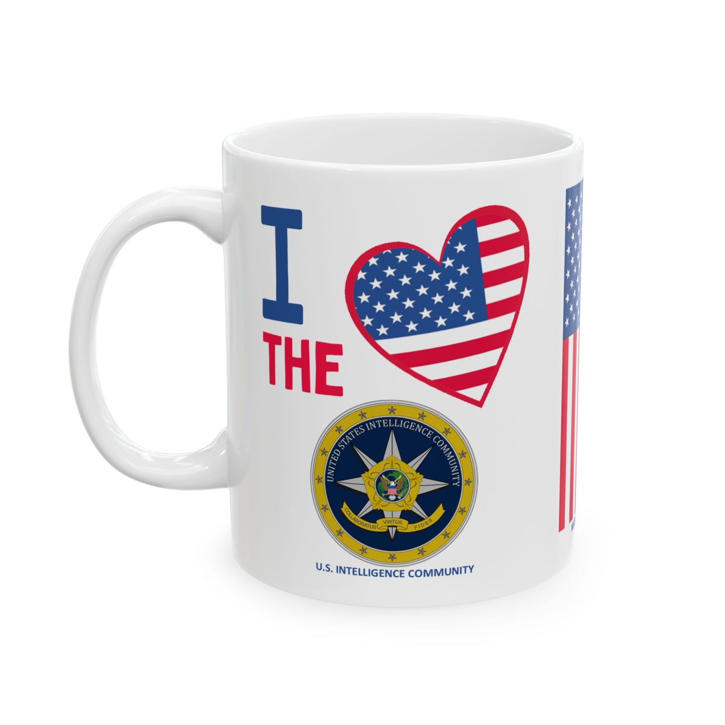 U.S. Intelligence Community - Major Agencies - I Love - Mug - 11 oz