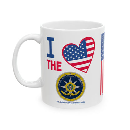 U.S. Intelligence Community - Major Agencies - I Love - Mug - 11 oz