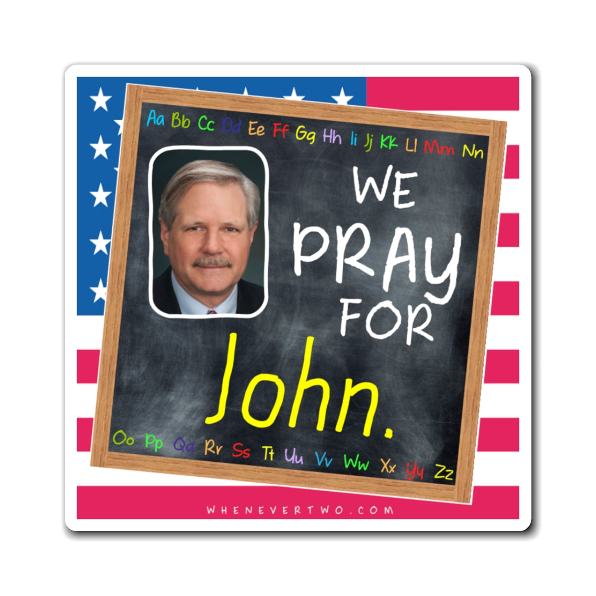 John Hoeven - Legislative Senator North Dakota - The Blackboard Magnet - 3'' - [234]