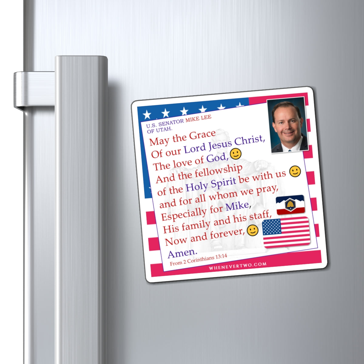 Mike Lee - Legislative Senator Utah - The Benediction Blessing Magnet - 4'' - [241]
