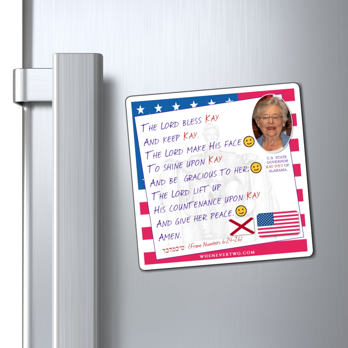Kay Ivey - State Executive Governor Alabama - The Aaronic Blessing Magnet - 4'' - [274]