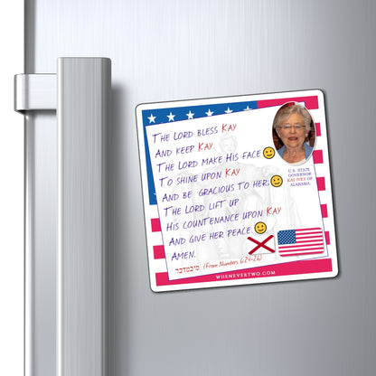 Kay Ivey - State Executive Governor Alabama - The Aaronic Blessing Magnet - 4'' - [274]